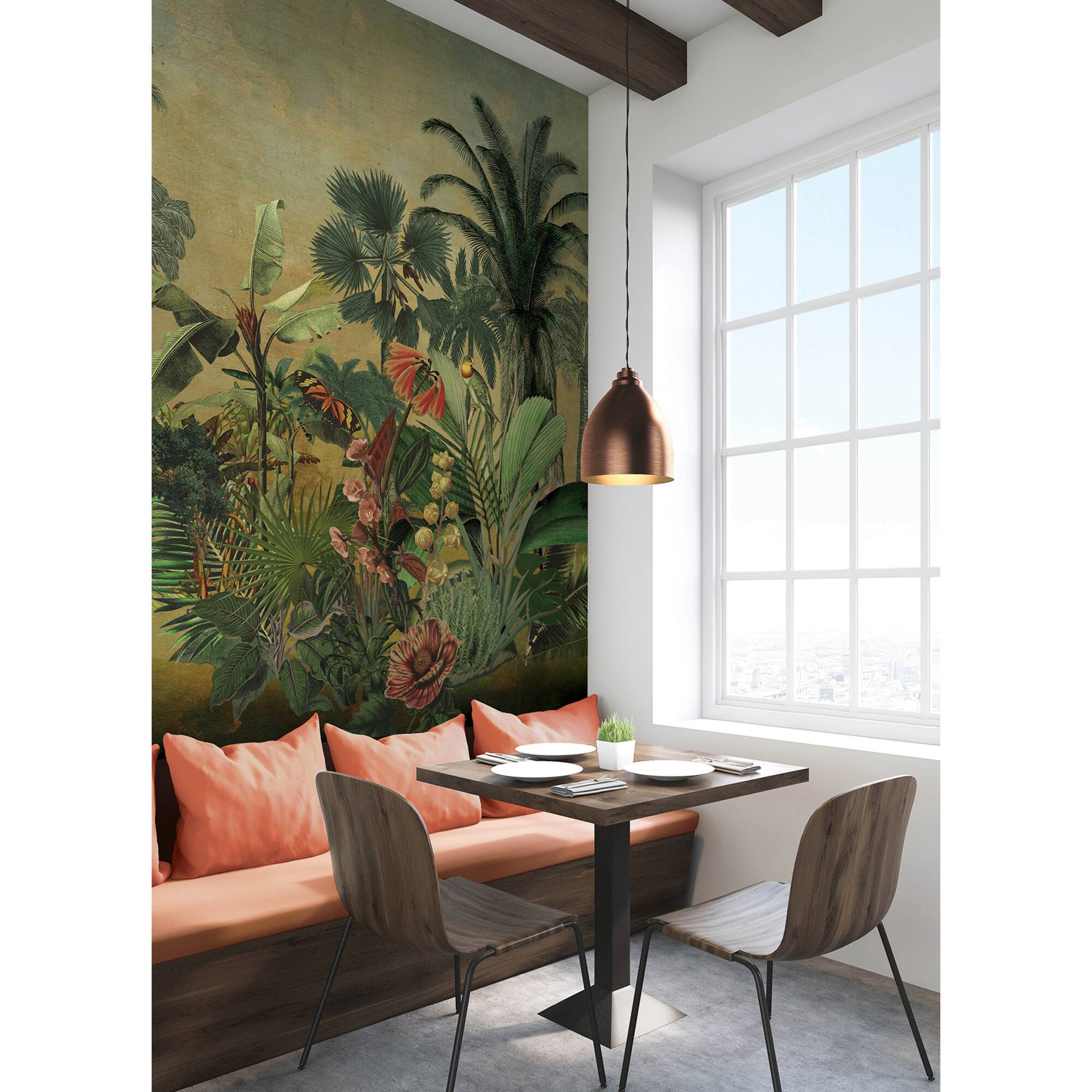 Mr. Kate Hilo Tropical Island Tapestry Peel & Stick Mural